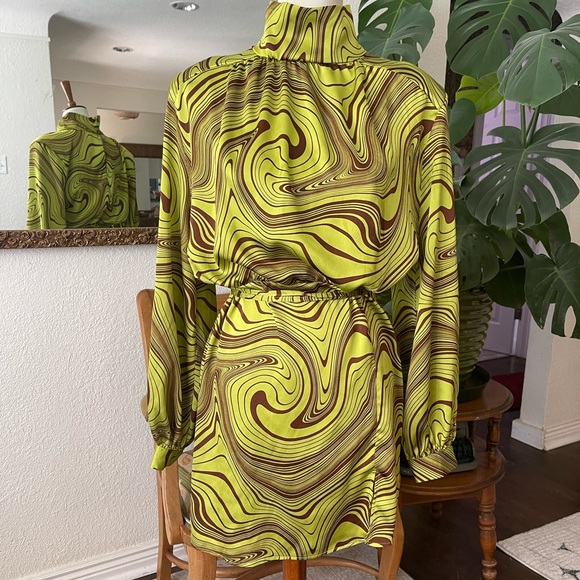 NWOT, nasty gal collection, retro green, mod style dress - Picture 1 of 5